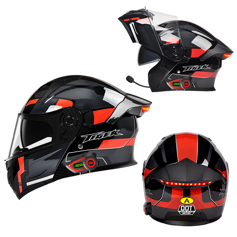 Inteligentna lampka tylna LED  – Full Face Motorcycle Helmet With Bluetooth recenzja i cena