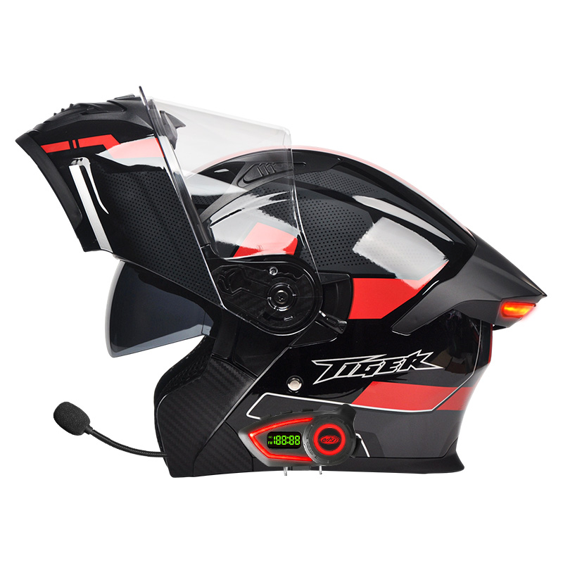 Inteligentna lampka tylna LED  – Full Face Motorcycle Helmet With Bluetooth recenzja i cena