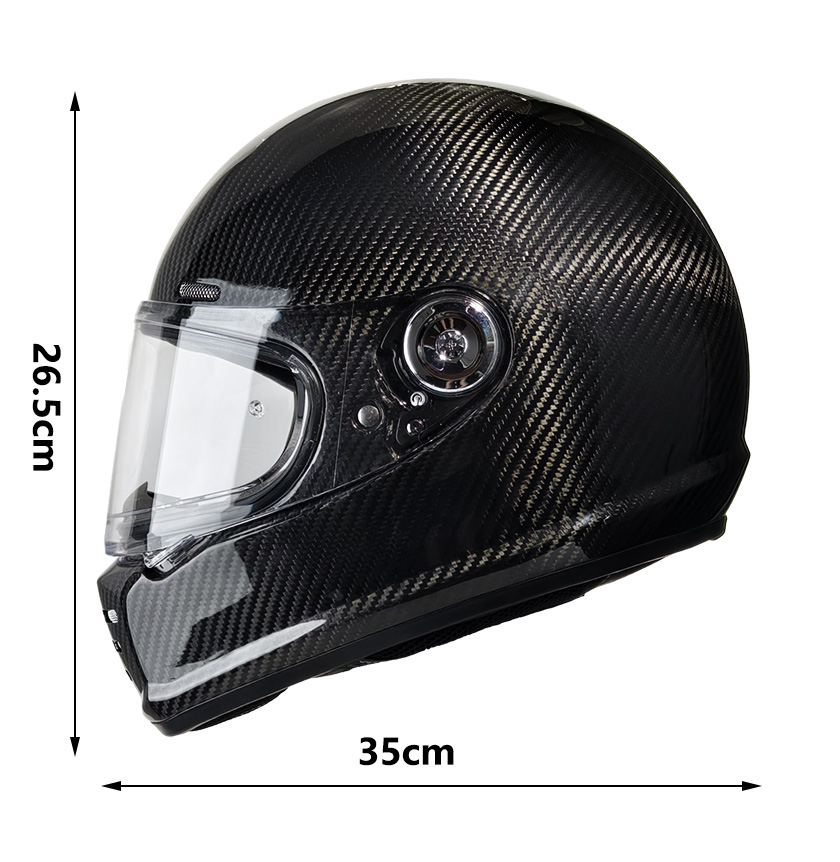 Kask motocyklowy z włókna węgl – Full Face Motorcycle Helmet With Bluetooth recenzja i cena