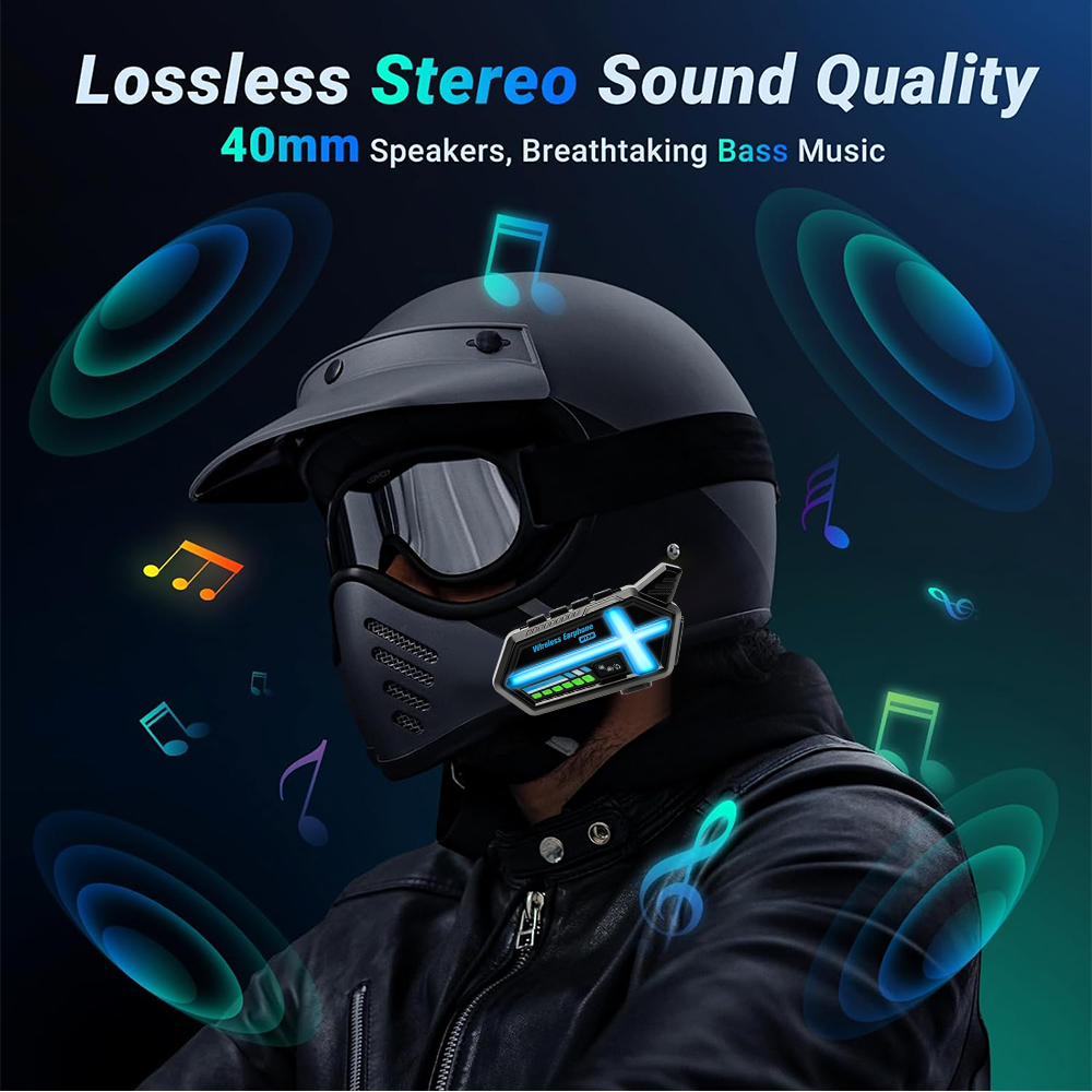 KEBIDUMEI BT26 Zestaw Słuchawk – Universal Motorcycle Helmet Intercom Headset recenzja i cena