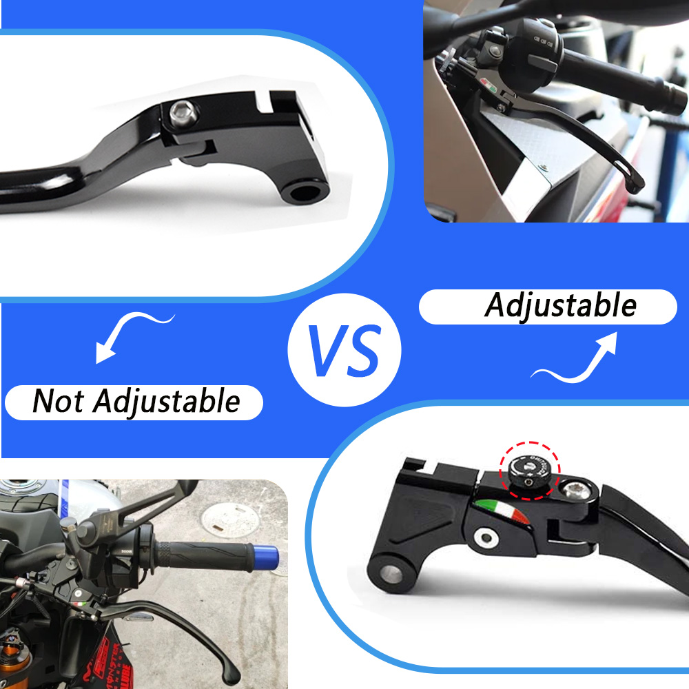 Motocyklowe składane dźwignie  – Cnc Aluminum Adjustable Brake Clutch Levers recenzja i cena
